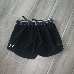 Under Armour Black Shorts Youth